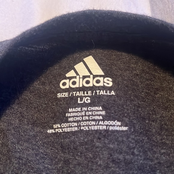 Dark gray/black adidas T-shirt - Picture 3 of 3
